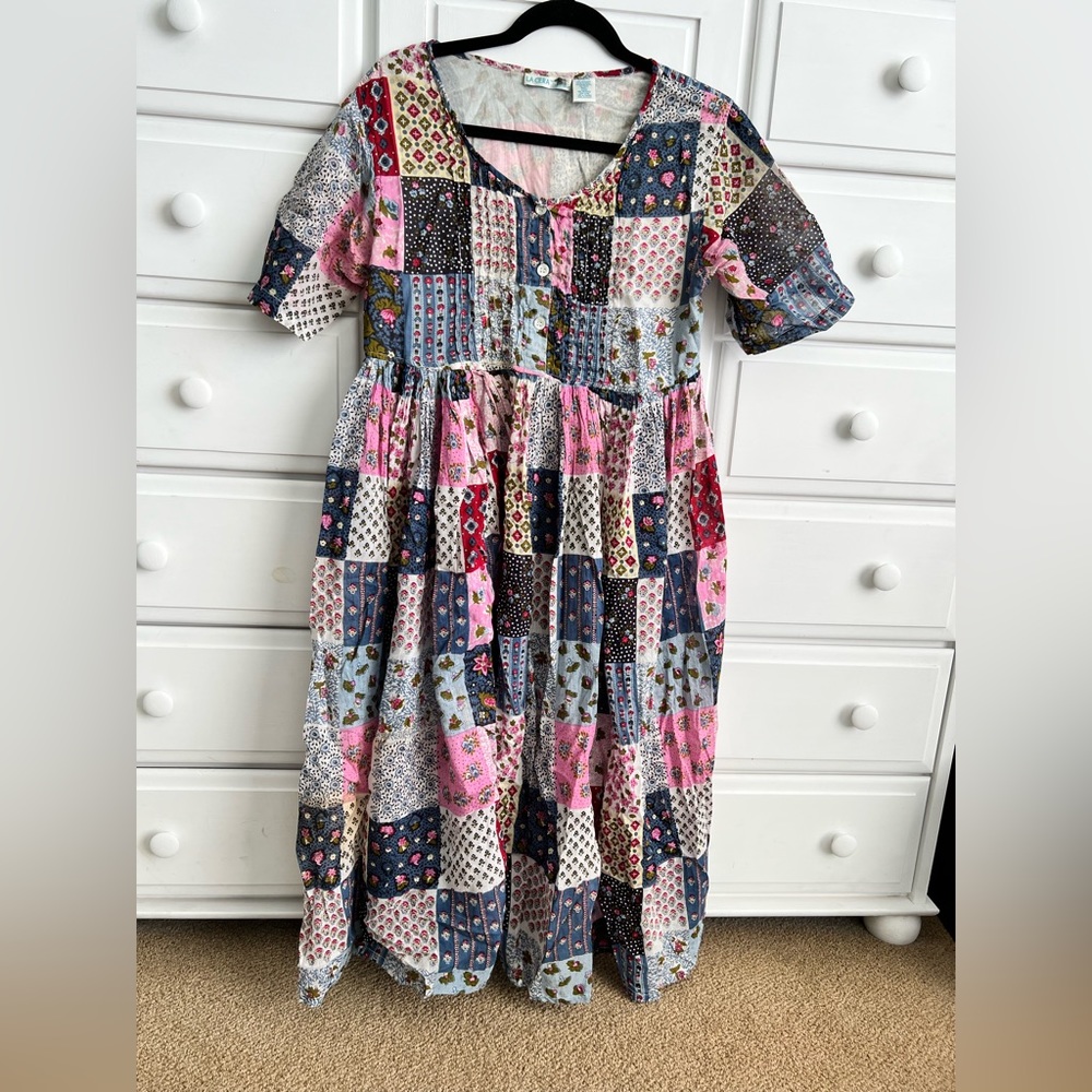 La Cera Vintage Comfortable Cotton Dress